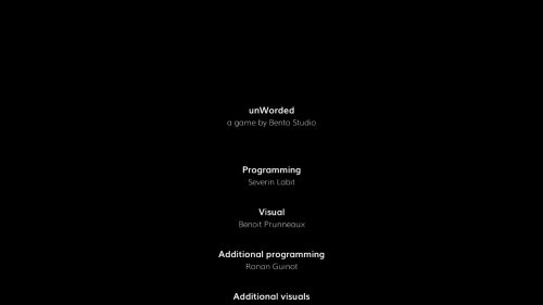 Screenshot of unWorded