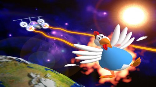 Screenshot of Chicken Invaders 2