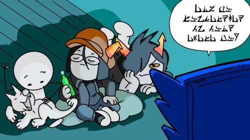 Screenshot of Hiveswap Friendsim
