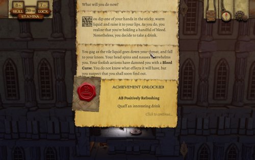 Screenshot of The Warlock of Firetop Mountain