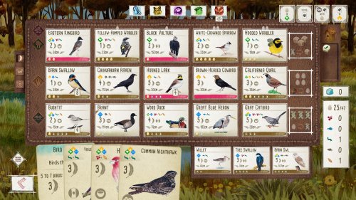 Screenshot of Wingspan