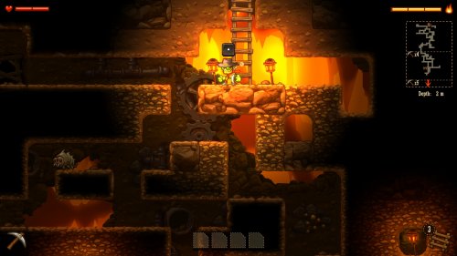 Screenshot of SteamWorld Dig