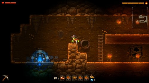 Screenshot of SteamWorld Dig