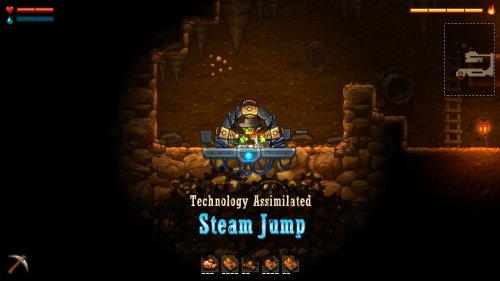 Screenshot of SteamWorld Dig