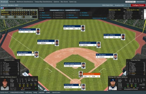 Screenshot of Out of the Park Baseball 17