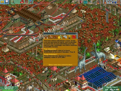 Screenshot of RollerCoaster Tycoon 2: Triple Thrill Pack