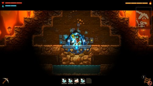 Screenshot of SteamWorld Dig