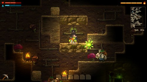 Screenshot of SteamWorld Dig