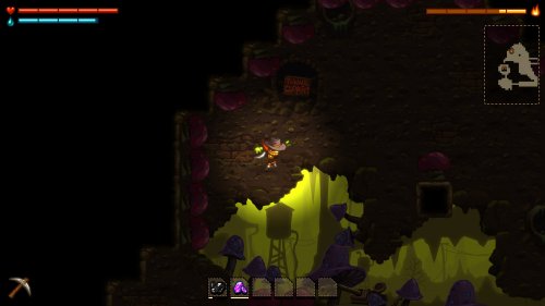 Screenshot of SteamWorld Dig
