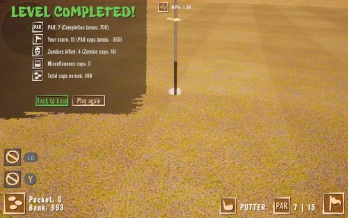 Screenshot of Golf VS Zombies