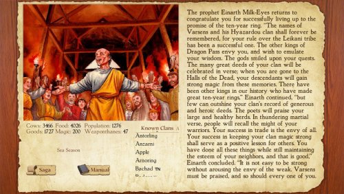Screenshot of King of Dragon Pass