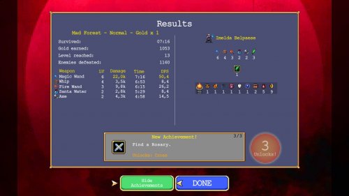 Screenshot of Vampire Survivors