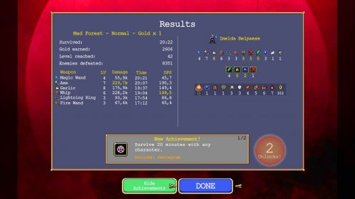 Screenshot of Vampire Survivors