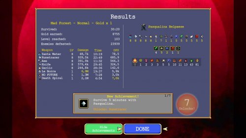 Screenshot of Vampire Survivors