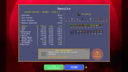 Screenshot of Vampire Survivors