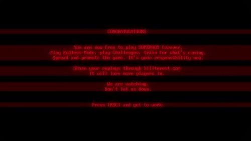 Screenshot of SUPERHOT