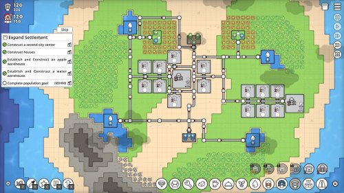 Screenshot of Mini Settlers