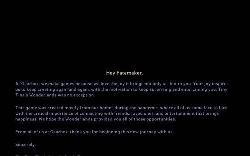 Screenshot of Tiny Tina's Wonderlands