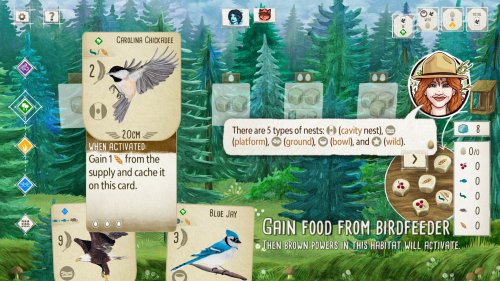Screenshot of Wingspan