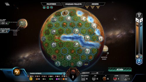 Screenshot of Terraforming Mars