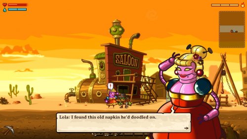 Screenshot of SteamWorld Dig