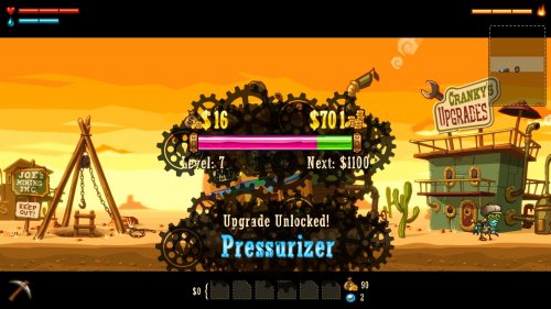 Screenshot of SteamWorld Dig