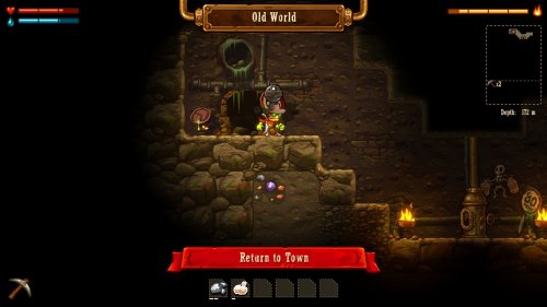 Screenshot of SteamWorld Dig