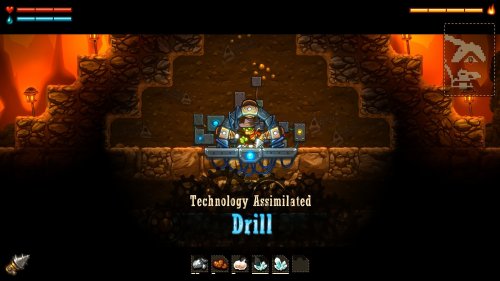 Screenshot of SteamWorld Dig