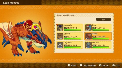 Screenshot of Monster Hunter Stories